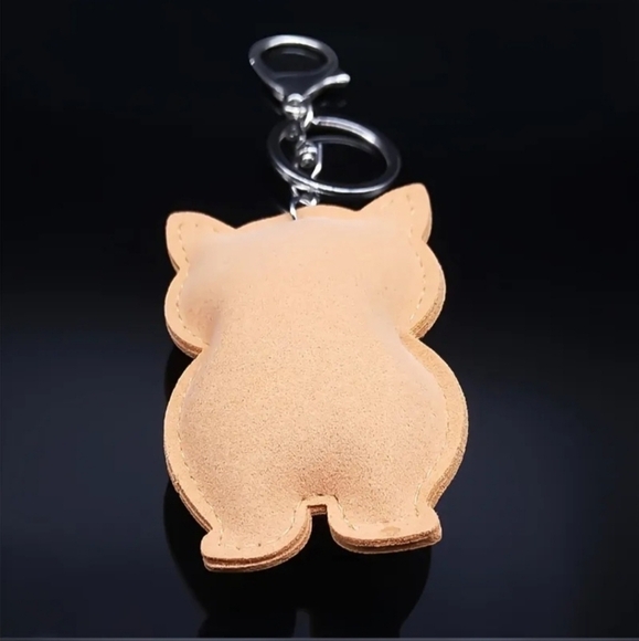 Bling Akita Dog Crystal Rhinestone Keychain Bag Charm - Picture 6 of 11